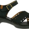 Sandals With Thick Heel | EL NATURALISTA Sandals In Black Leather