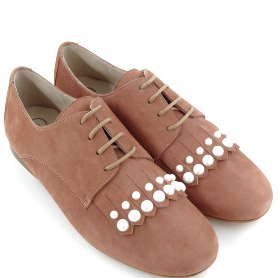 Oxfords & Derbies | GADEA Pink Suede Derbies