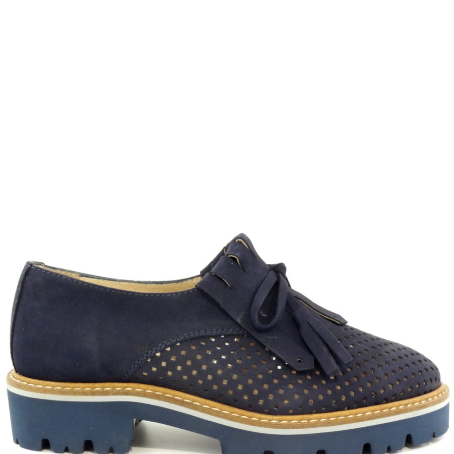 Loafers | GADEA Women'S Loafers In Blue Suede Leather