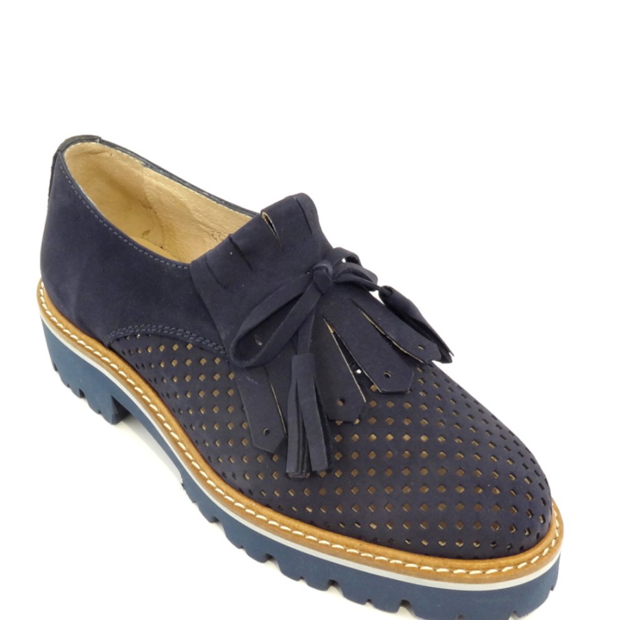 Loafers | GADEA Women'S Loafers In Blue Suede Leather