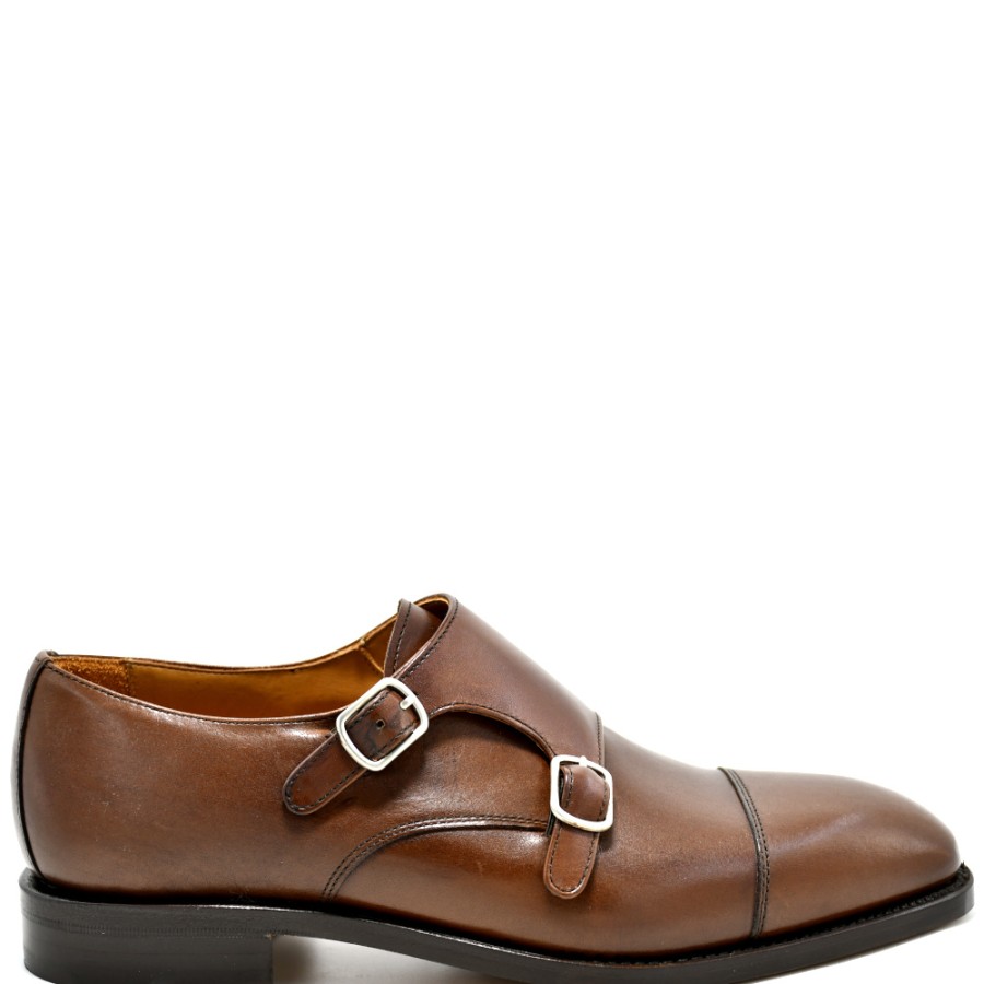 Groom'S Shoes | BERWICK 1707 Monks In Brown Leather