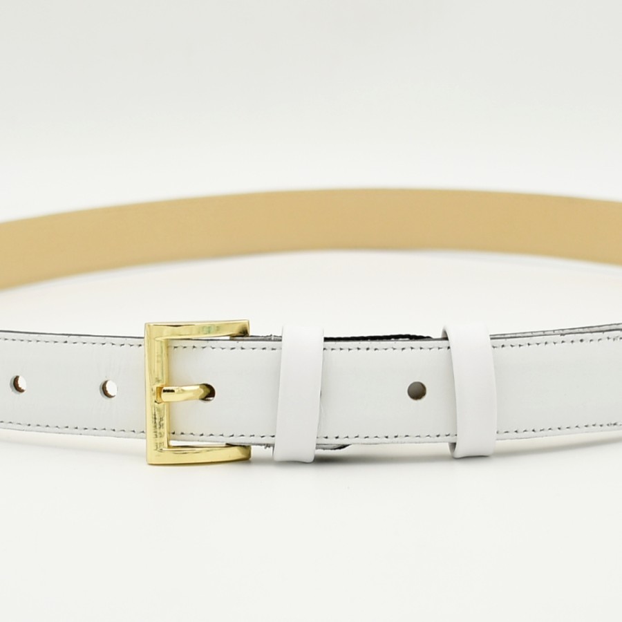 Belts | BOR Women'S Belts In White Leather