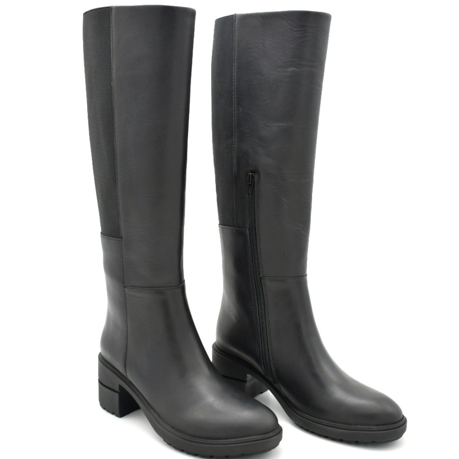 Boots | STONEFLY Women'S Tresy 8 Calf Boots In Black Leather