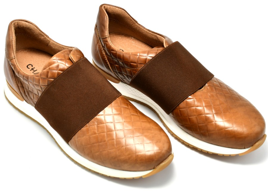 Sneakers & Casual | CHANIOTAKIS Women'S Sneakers In Tan Leather