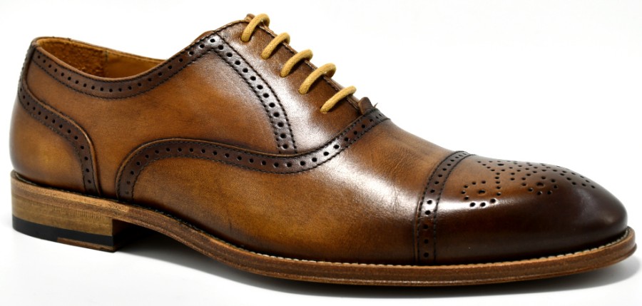 Brogues | PACO MILAN Oxfords With Printer Detail