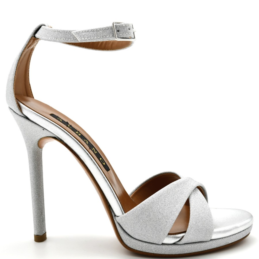 Sandals | ALBANO Women'S Sandals Iridescent Silver