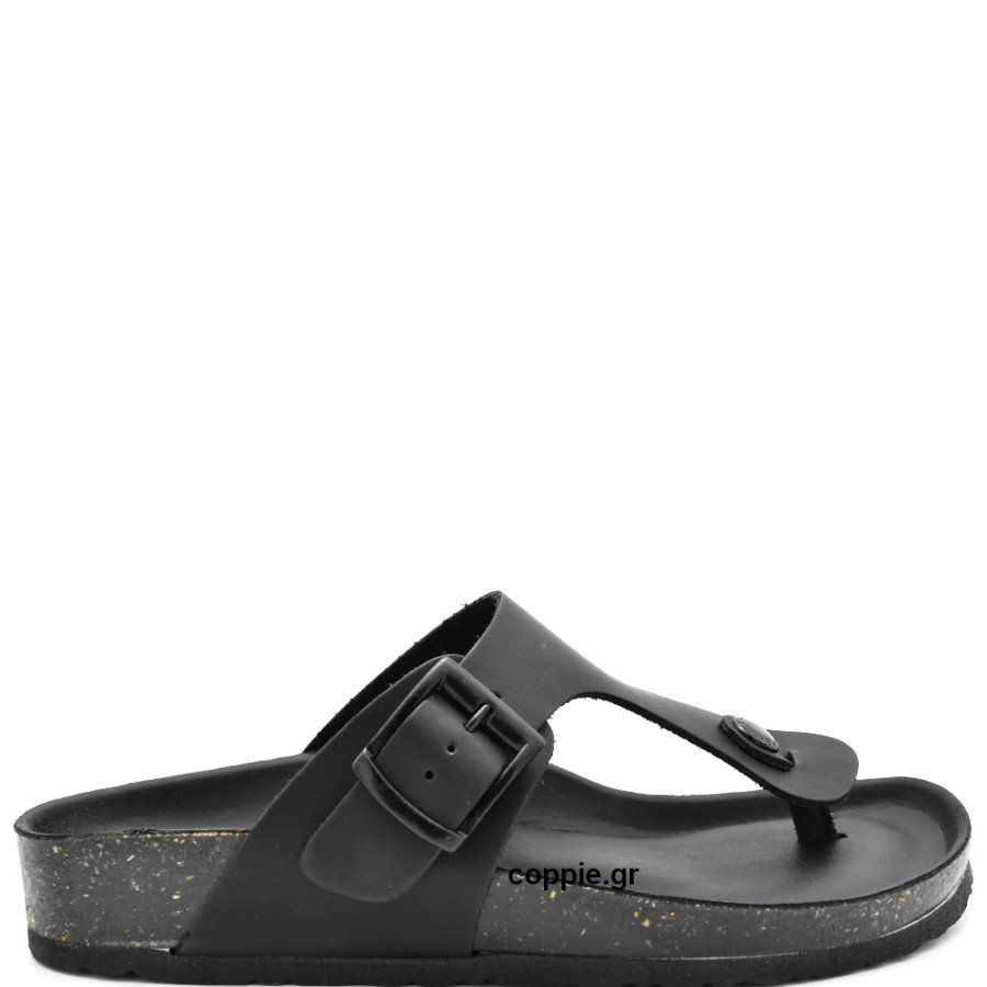 Sandals | BIONATURA Women'S Gaucho Sandals In Black Leather