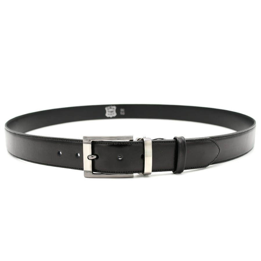 Belts | BOR Men'S Belts In Smooth Black Leather