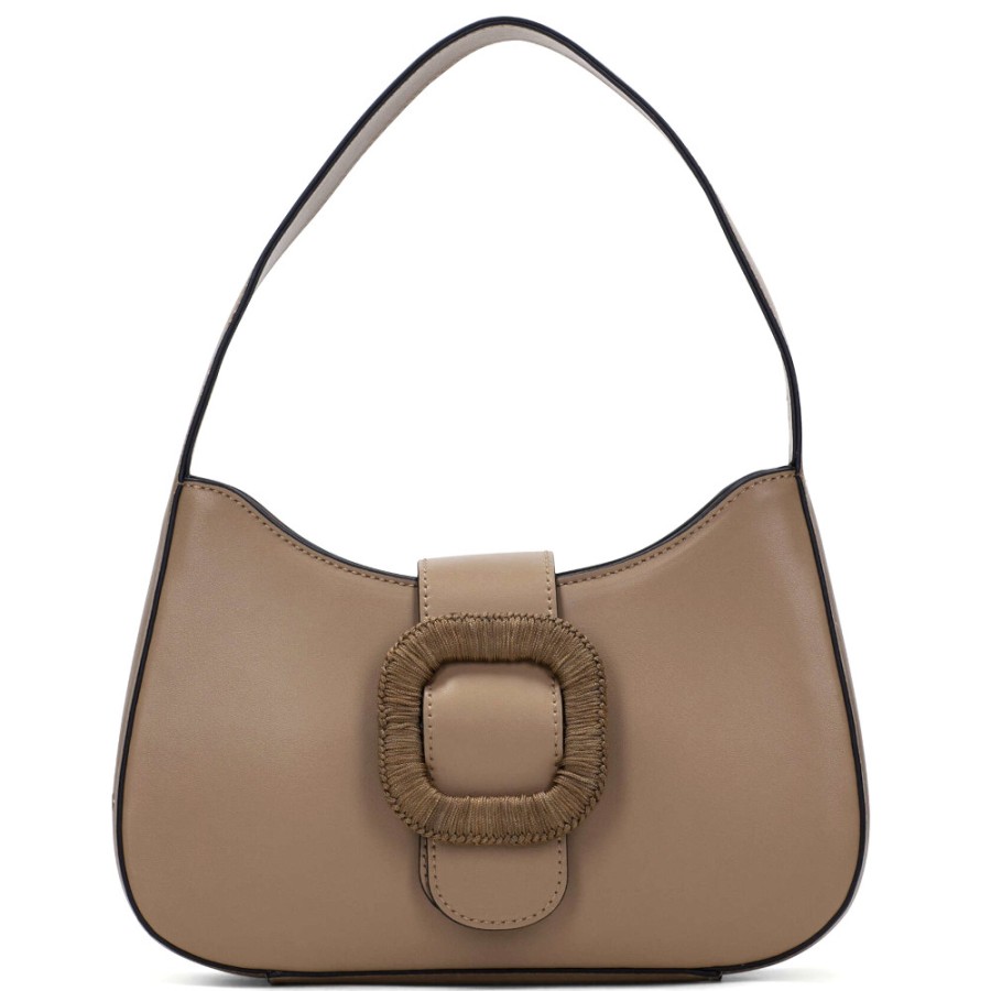 Half Boots | HISPANITAS Women'S Bolsos Bag In Blanco-Camel Leather