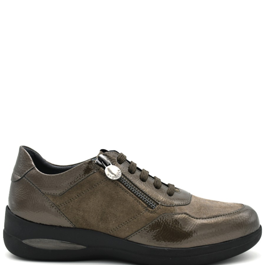 Sneakers & Casual | STONEFLY Women'S Sneakers Aurora 18 In Brown Leather