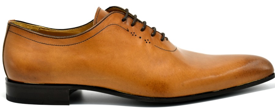 Groom'S Shoes | PACO MILAN Oxfords In Light Brown Leather