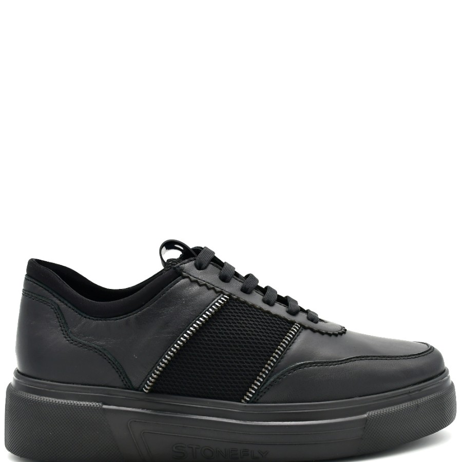 Sneakers & Casual | STONEFLY Sneakers Women'S Allegra 8 Nappa Lth Black