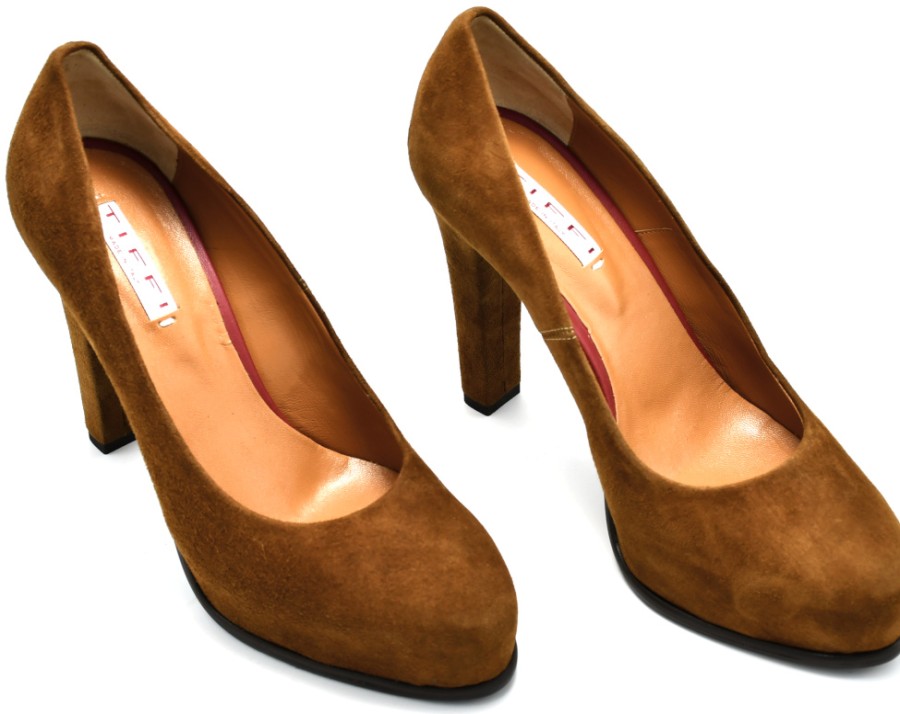 Heels | TIFFI Women'S Heels In Suede Leather With Fiapa