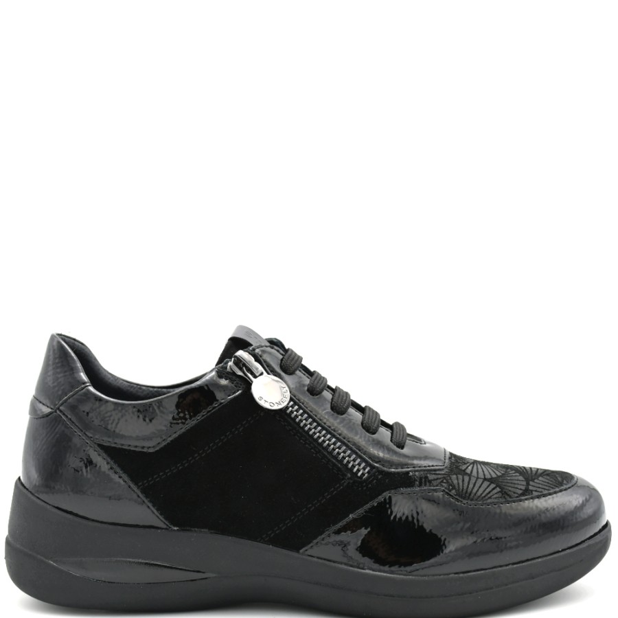 Sneakers & Casual | STONEFLY Women'S Aurora 18 Sneakers In Black Leather