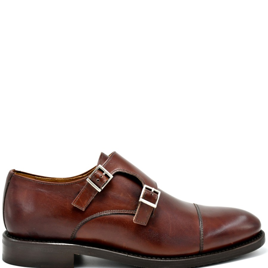 Monks | BERWICK 1707 Monks On Dark Brown Smooth Skin