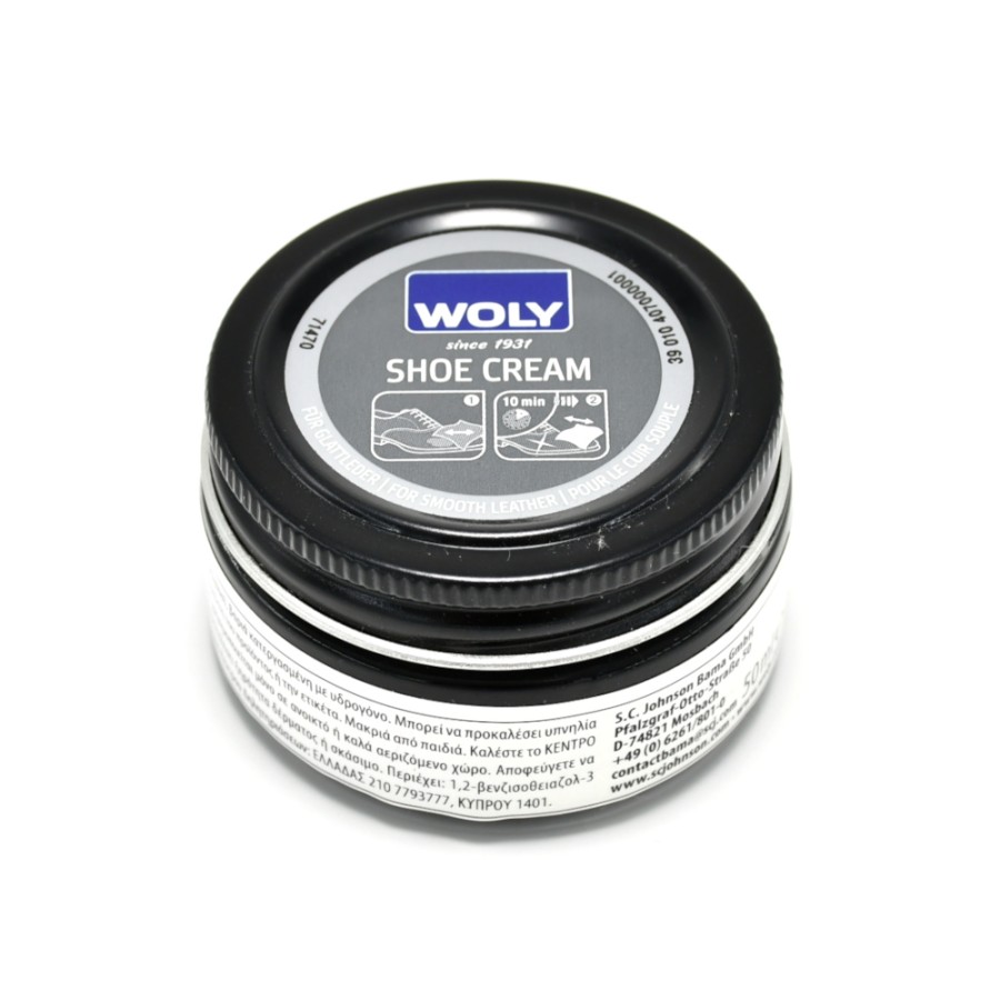 Care Products | WOLY Shoe Care Cream Black 50Ml