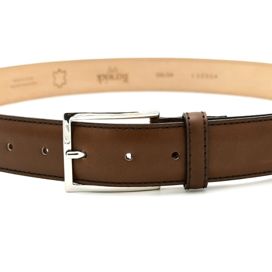 Belts | BERWICK 1707 Men'S Belts In Brown Smooth Leather