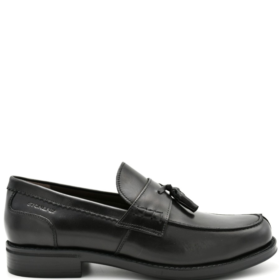 Loafers And Moccasins | STONEFLY Loafers Men Bliss 2 Calf Lth Black