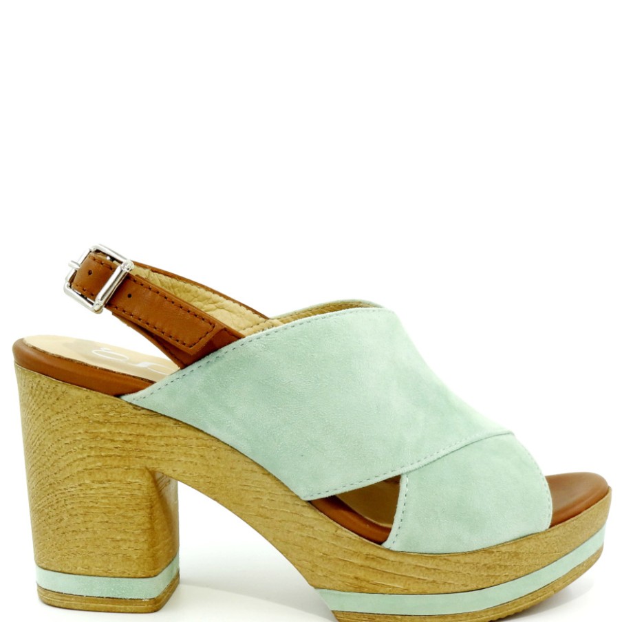 Sandals With Thick Heel | GADEA Suede Veraman Sandals