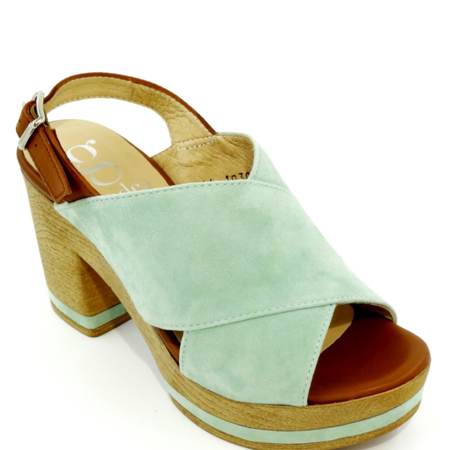 Sandals With Thick Heel | GADEA Suede Veraman Sandals