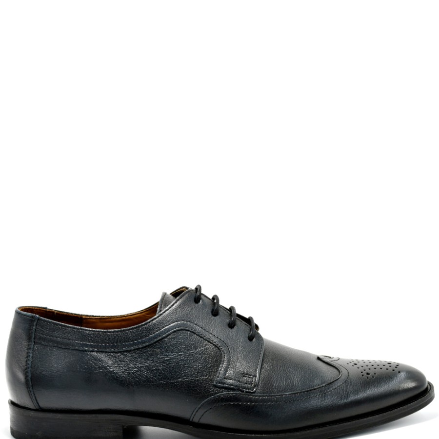 Groom'S Shoes | LLOYD Hutchinson Men'S Derbies - Brogues In Black-Blue Leather