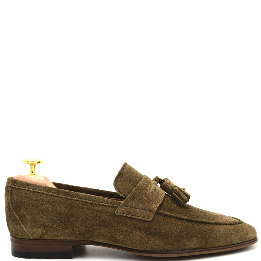 Loafers And Moccasins | BERWICK 1707 Men'S Loafers In Brown Suede Leather