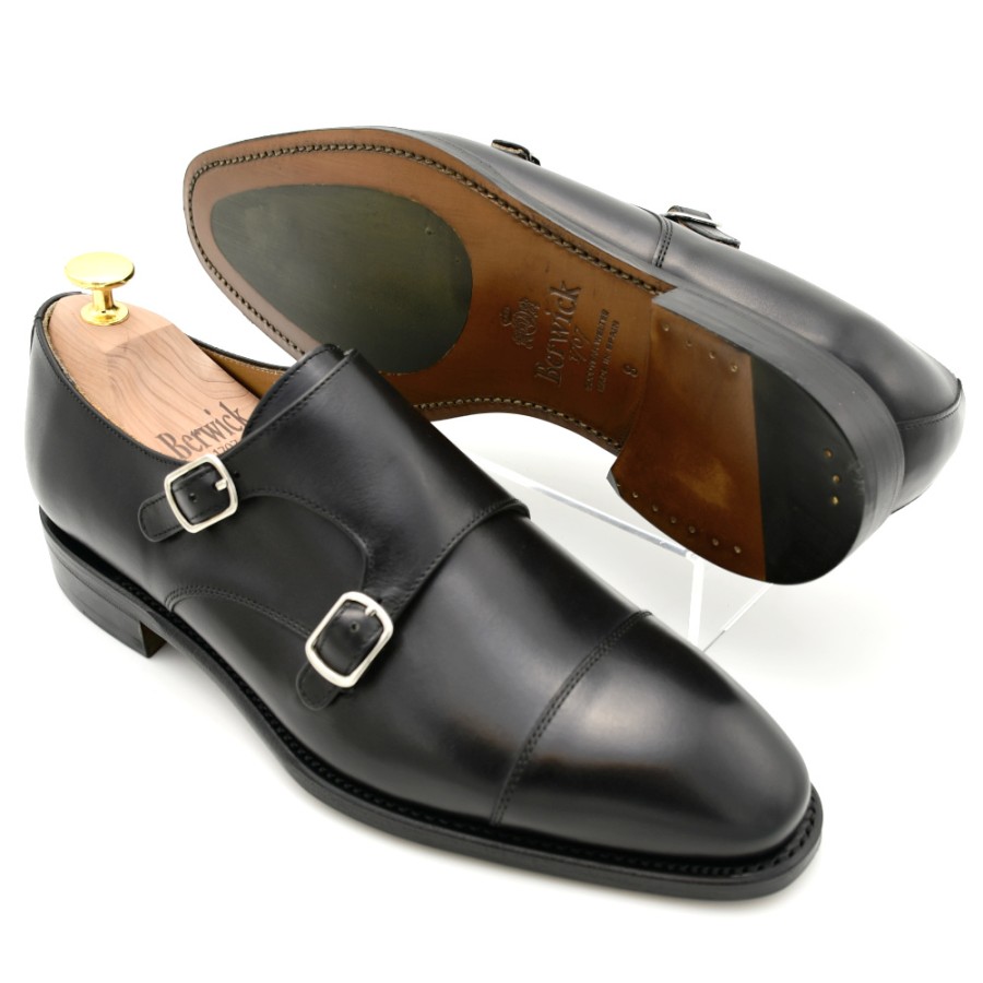 Monks | BERWICK 1707 Monks Men'S In Smooth Black Leather