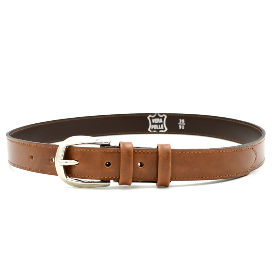 Belts | BOR Women'S Belts In Leather With Silver Buckle