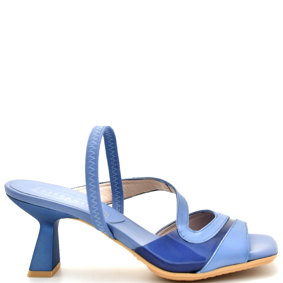 Sandals | HISPANITAS Women'S Sandals In Blue Leather With Transparencies