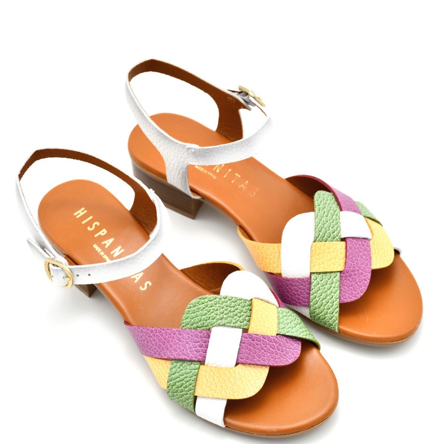 Sandals With Thick Heel | HISPANITAS Sandals Women Lola-V22 Multicolor