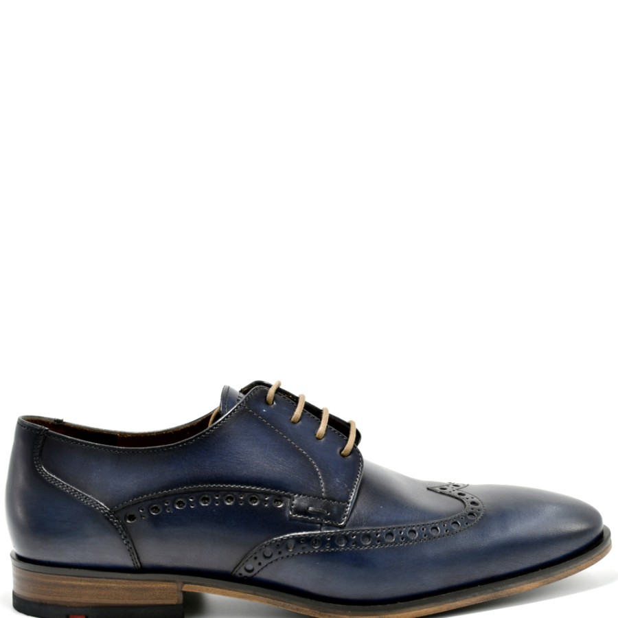 Derbies | LLOYD Derbies - Nicholas Men'S Brogues In Blue Leather