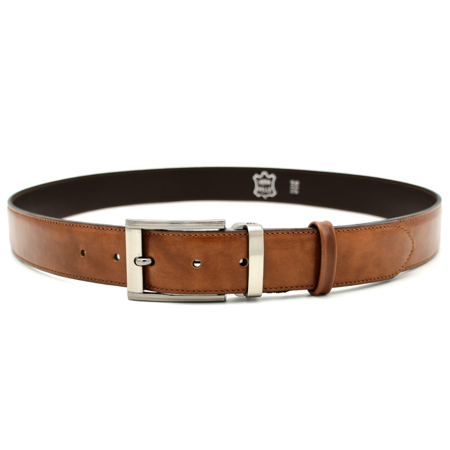 Belts | BOR Men'S Belts In Smooth Tan Leather