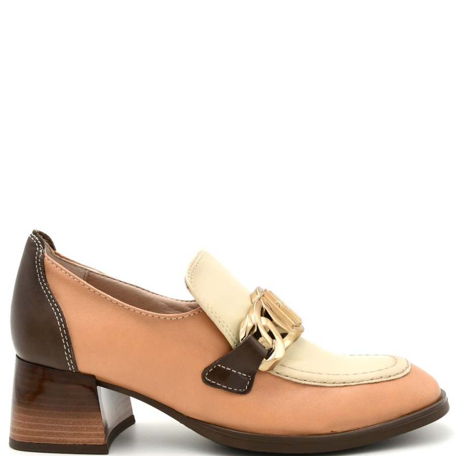 Loafers | HISPANITAS Women'S Charlize Loafers With Leather Heel