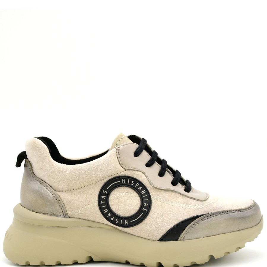 Sneakers & Casual | HISPANITAS Women'S Polynesia Sneakers In Taupe-Ivory Leather