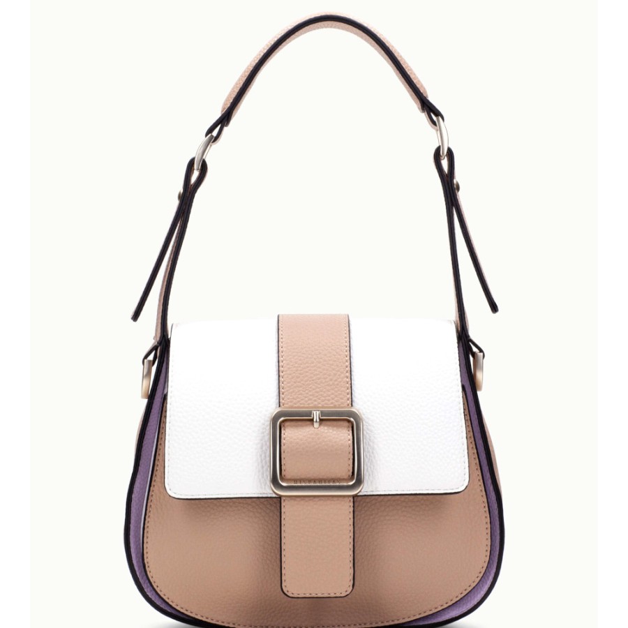 Bags | HISPANITAS Women'S Bolsos Bag In Blanco-Camel Leather