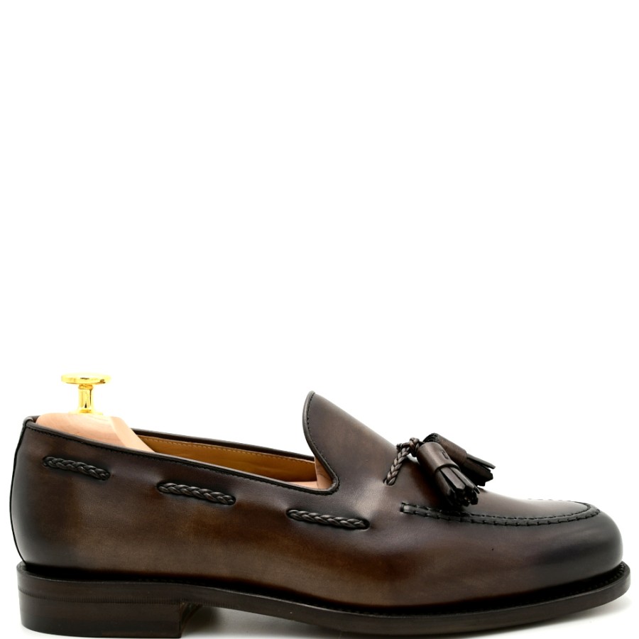 Loafers And Moccasins | BERWICK 1707 Men'S Loafers In Dark Brown Leather