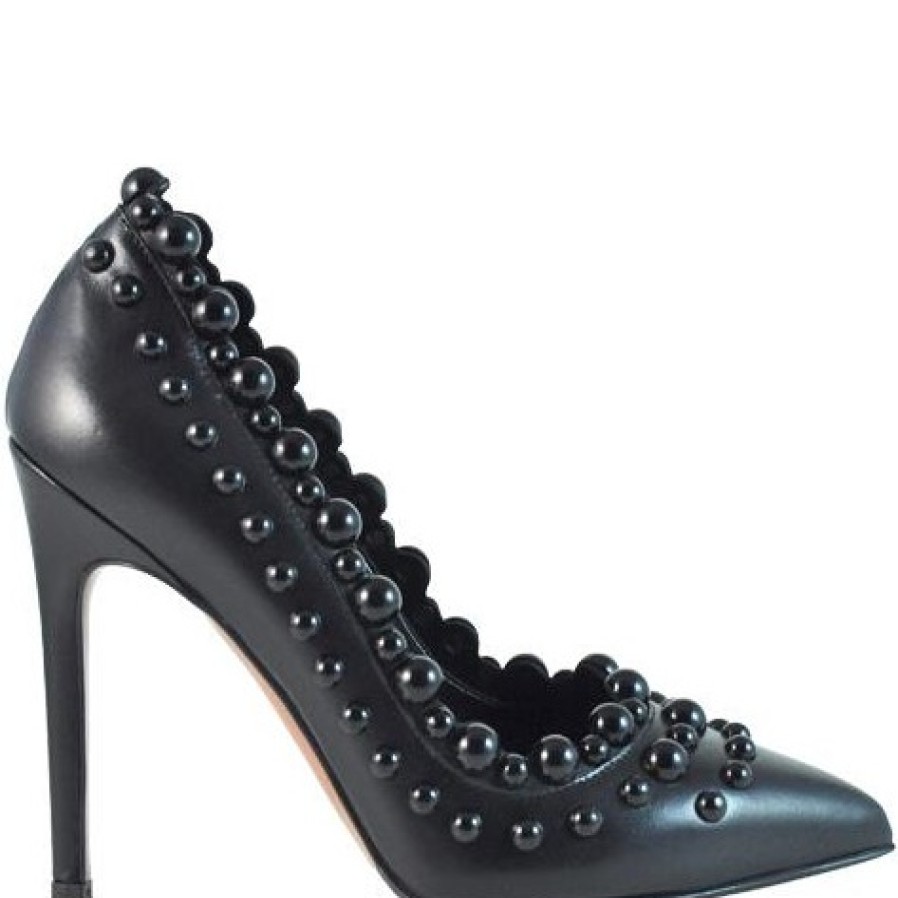 Heels | ALBANO Women'S Decollete Heels In Black Leather