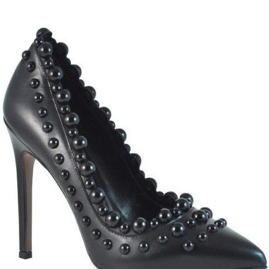 Heels | ALBANO Women'S Decollete Heels In Black Leather