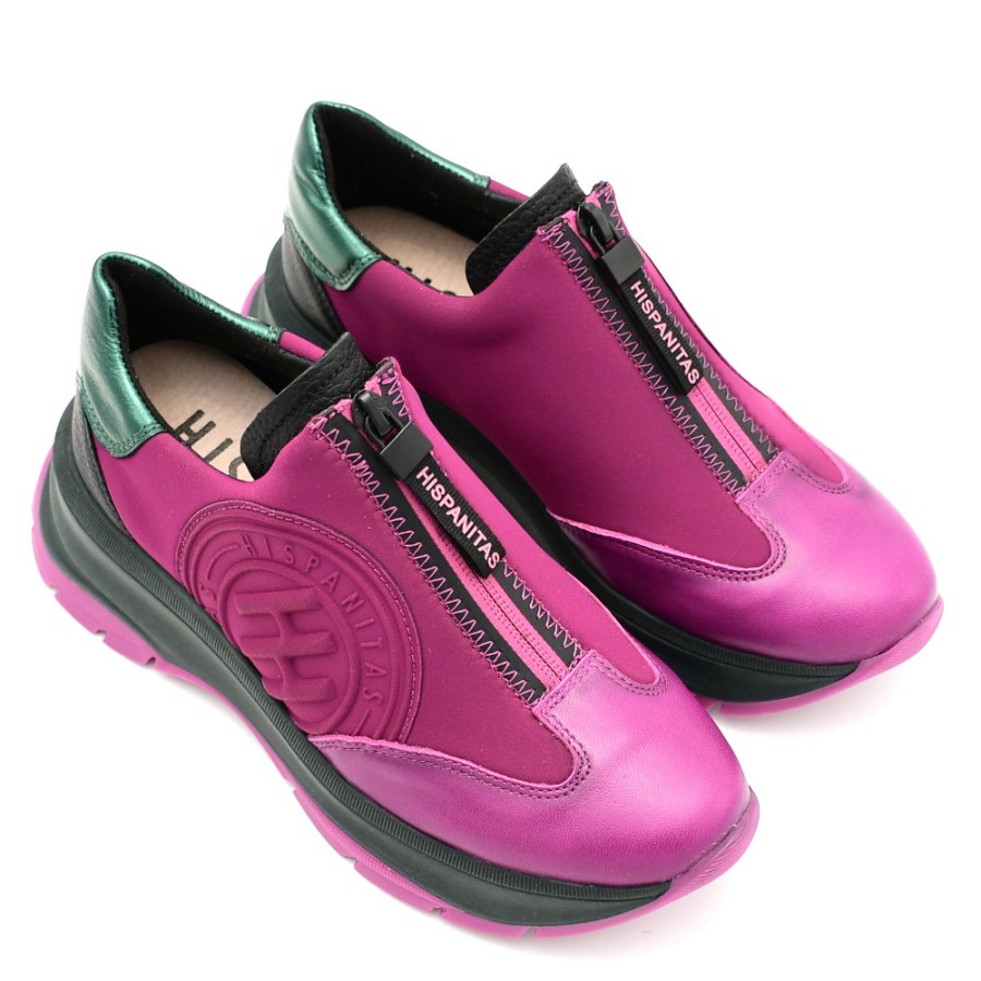 Sneakers & Casual | HISPANITAS Sneakers Women'S Alaska Forest-Marron-Magenta