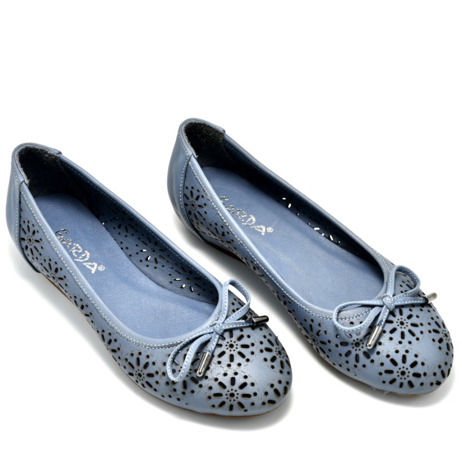 Ballerinas | GARDA Women'S Ballerinas In Perforated Leather