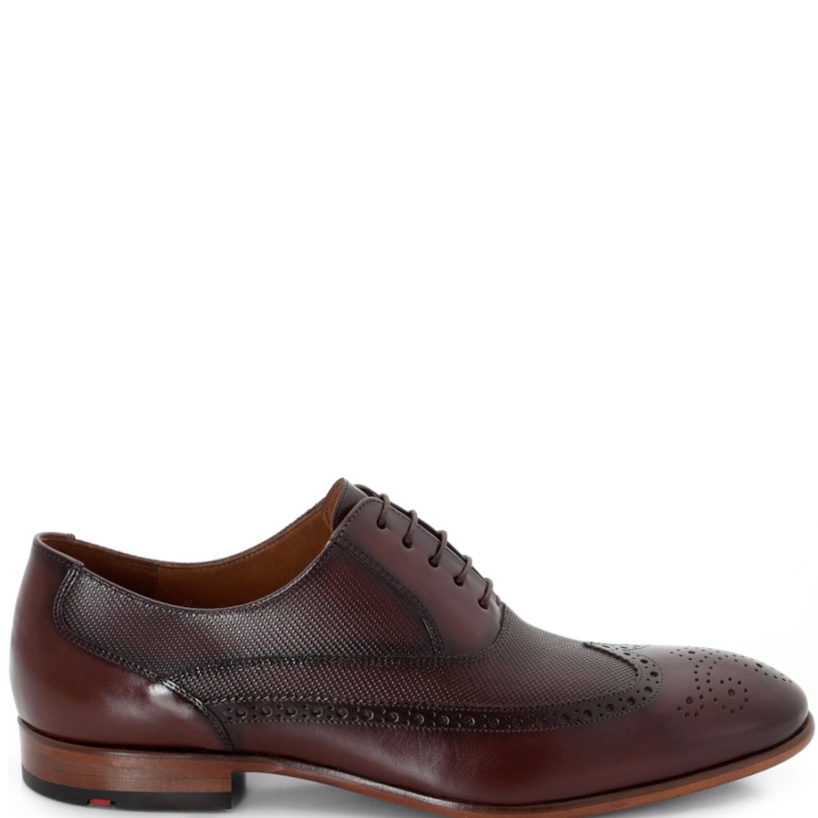 Groom'S Shoes | LLOYD Oxfords - Brogues Octavio In Dark Brown Leather