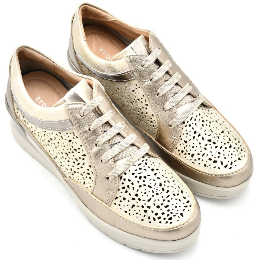 Sneakers & Casual | STONEFLY Sneakers Cream 11 Gold