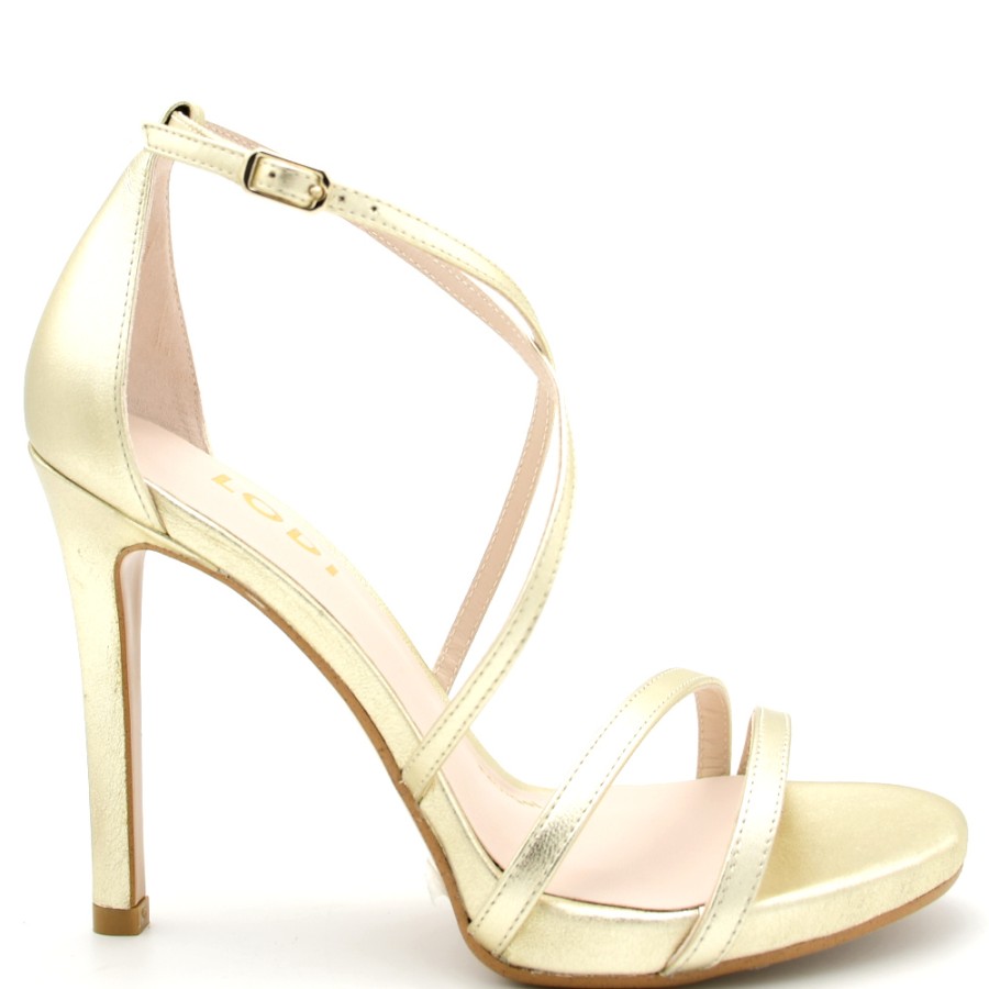 Wedding Shoes | LODI Women'S Sandals In Golden Leather