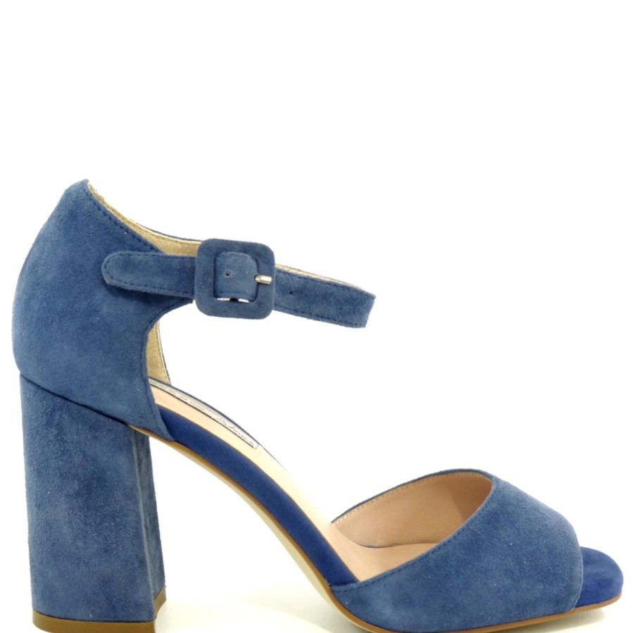 Sandals With Thick Heel | TOSCA BLU Blue Suede Sandals