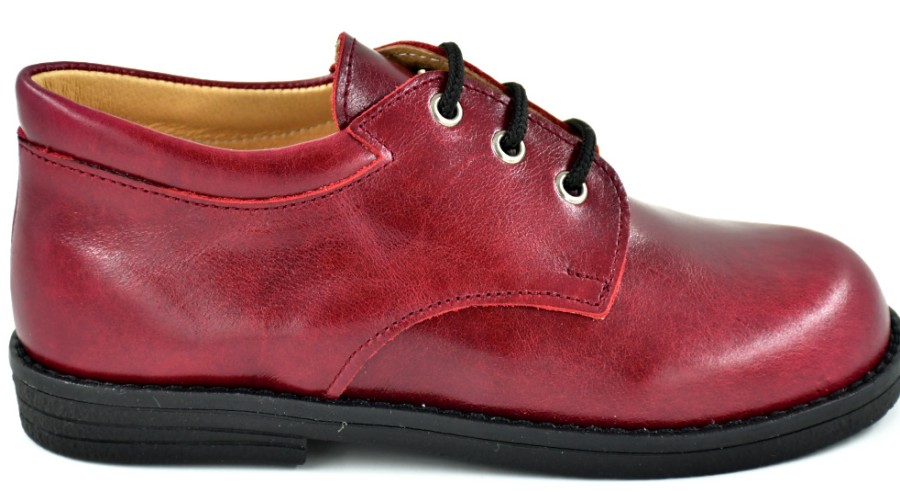 Oxfords | PLATIS Derbies & Brogues In Burgundy Leather