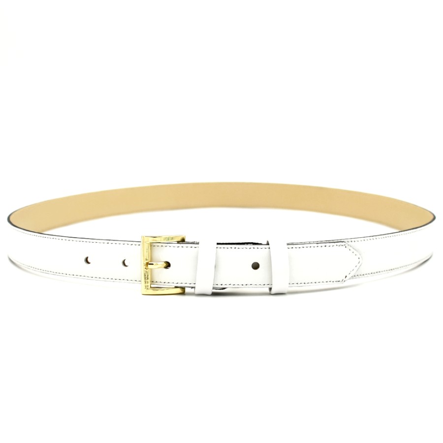 Belts | BOR Women'S Belts In White Leather