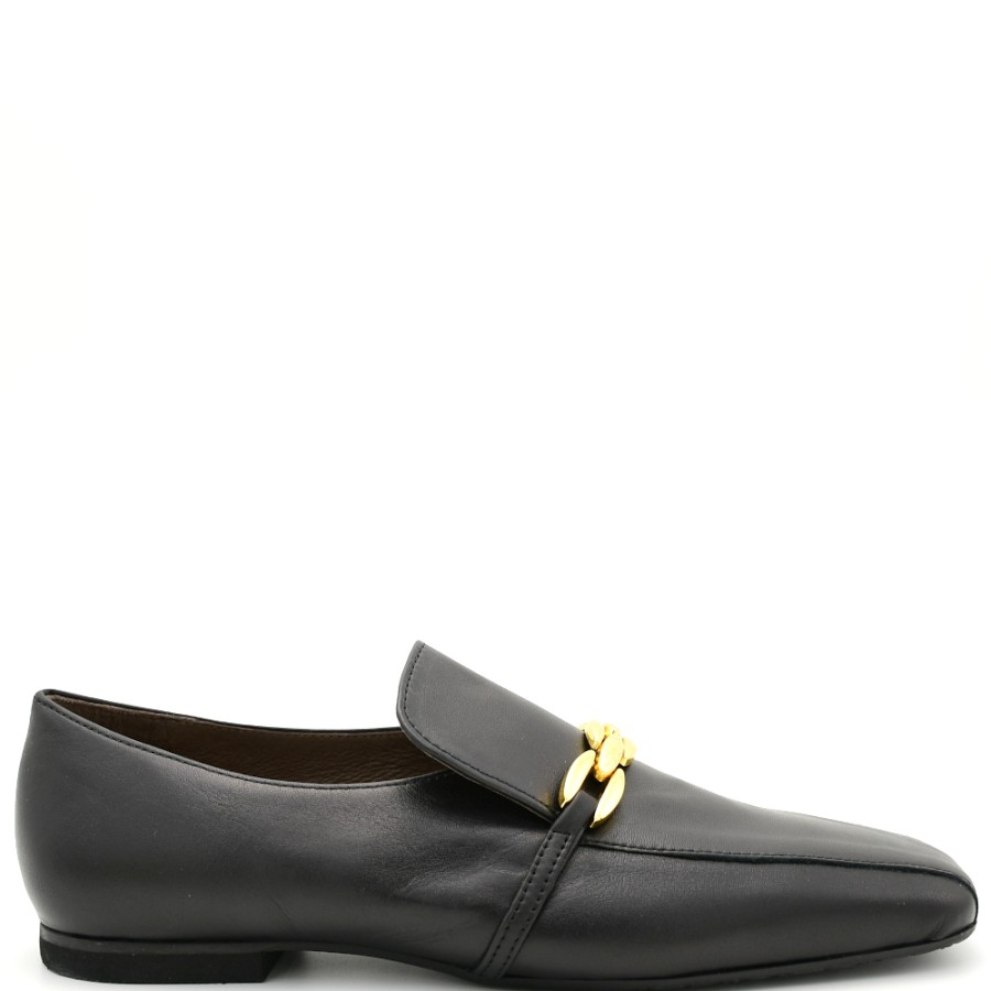 Loafers | CHANIOTAKIS Women'S Loafers In Black Leather