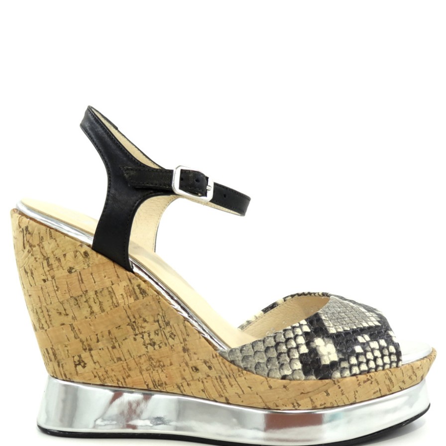 Platforms | GADEA Leather And Snake Skin Platforms