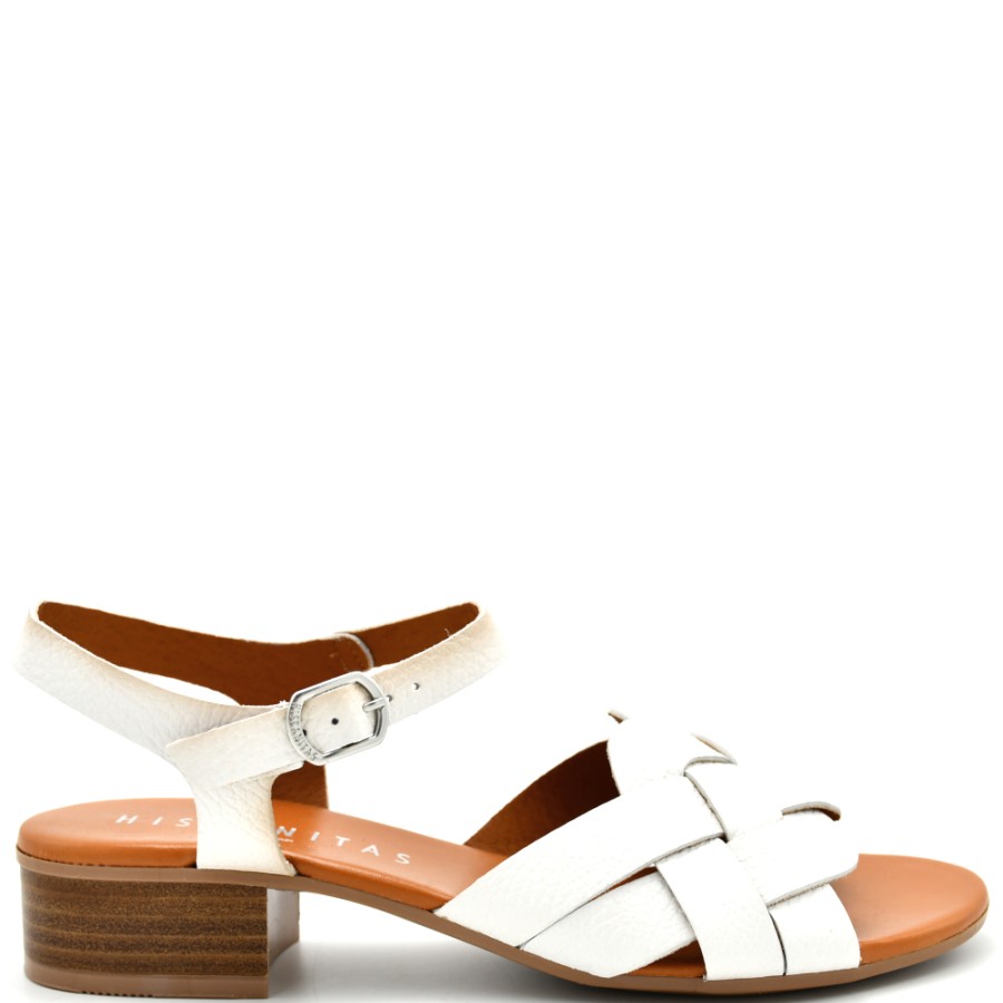 Sandals With Thick Heel | HISPANITAS Sandals Women Lola-V22 Panna