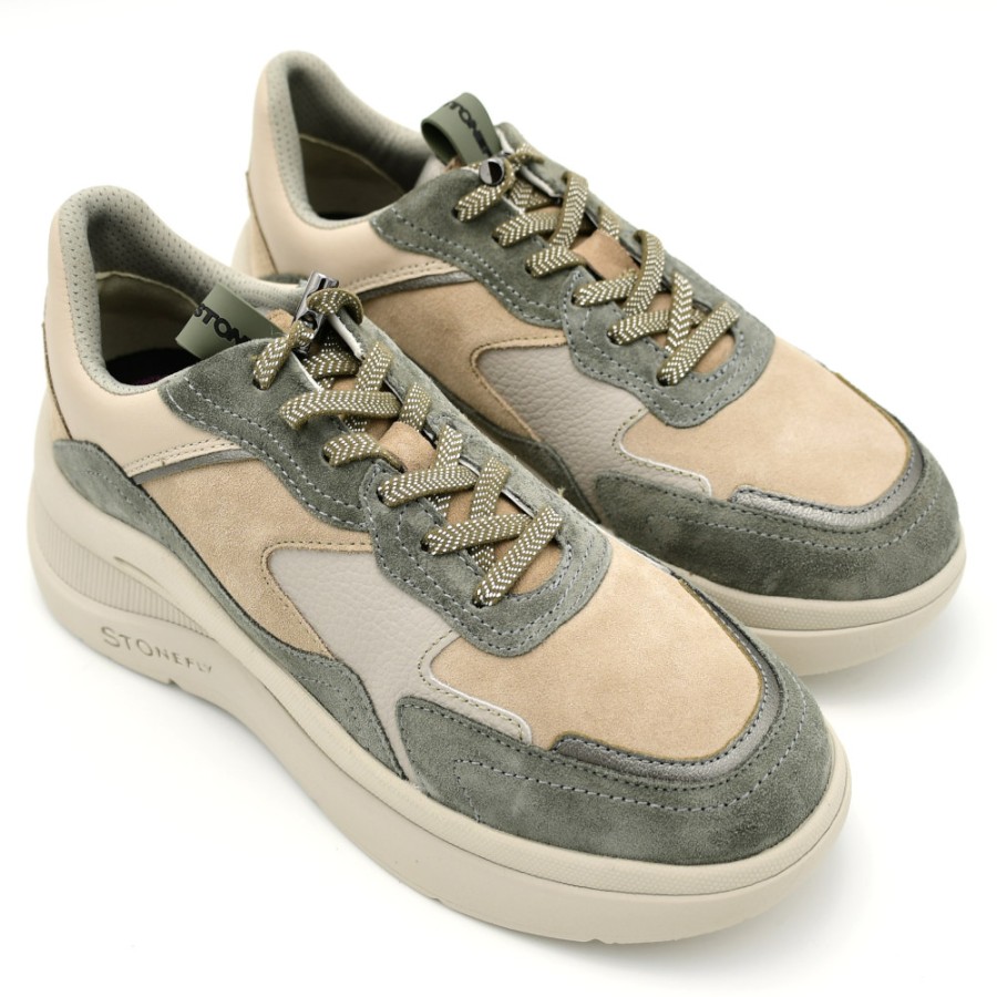 Sneakers & Casual | STONEFLY Sneakers Women'S Rocha 2 Velour/S Nappa Suede Leather